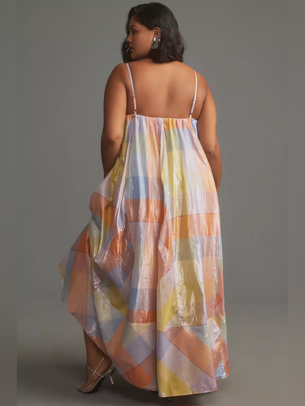 Anthropologie Pilcro Plaid Tent Maxi Dress Size Small - Picture 7 of 9